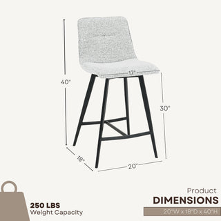 1006 Barstool (set of 2) - Wheat