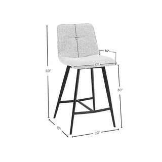 1006 Barstool (set of 2) - Wheat