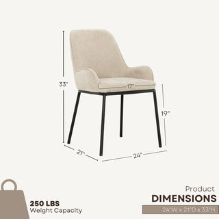 1010 Dining Chair (set of 2) - Taupe