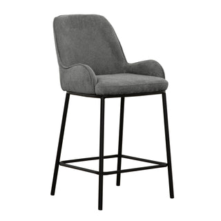 1017 Counter Chair (set of 2) - Grey