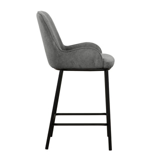 1017 Counter Chair (set of 2) - Grey