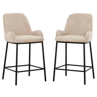 1017 Counter Chair (set of 2) - Taupe