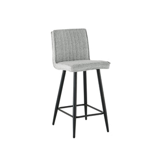 Tabourets de bar 1019 (lot de 2) - Gris