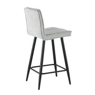 Tabourets de bar 1019 (lot de 2) - Gris