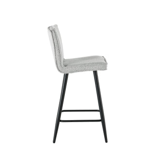 Tabourets de bar 1019 (lot de 2) - Gris