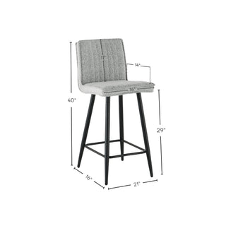 1019 Barstools (set of 2) - Grey