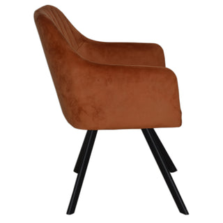 Chaise de salle à manger 2026 (lot de 2) - Orange brûlé