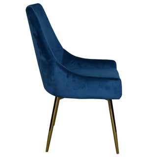 Chaise de salle à manger 2064 (lot de 2) - Bleu marine