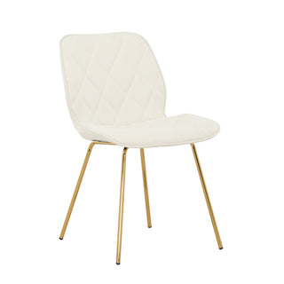 Chaise de salle à manger 3719 (lot de 2) - Crème