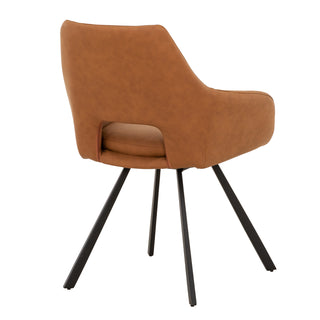 6304 Dining Chair - PU Cognac