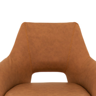 6304 Dining Chair - PU Cognac