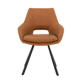 6304 Dining Chair - PU Cognac