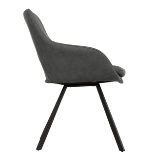 Chaise de salle à manger 6304 - Gris PU