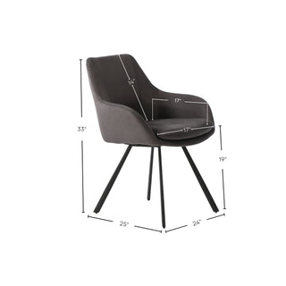Chaise de salle à manger 6304 - Gris