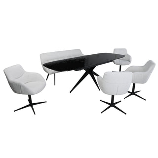 7009 6pc Extendable Dining Set