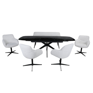 7009 6pc Extendable Dining Set