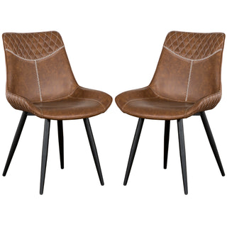 7303 Dining Chair (set of 2) - Cognac