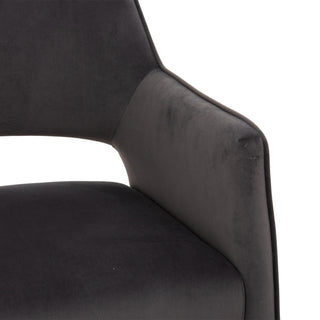 Chaise de salle à manger 9109 (lot de 2) - Gris peluche