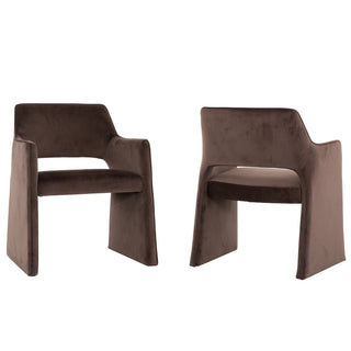 9109 Dining Chair (set of 2) - Chocolate