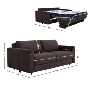 Stearns & Foster® Atillio Sofa Bed - Espresso