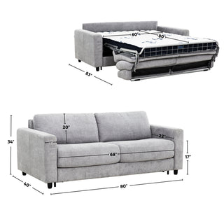 Stearns & Foster® Atillio Sofa Bed - Grey