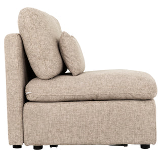 Brighton Armless Chair - Beige