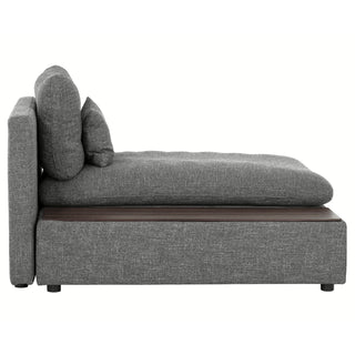 Brighton Chaise - Charcoal