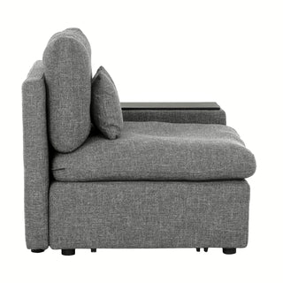 Brighton Reversible Storage Armrest - Charcoal