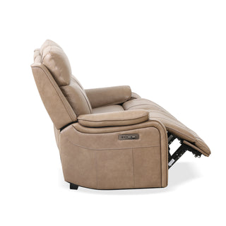 Brindle Power Loveseat - Taupe
