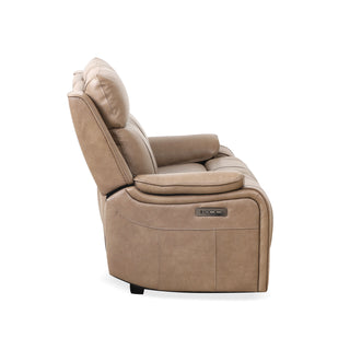 Brindle Power Loveseat - Taupe