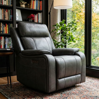 Brindle Power Glider Recliner - Charcoal