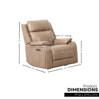 Fauteuil inclinable électrique Brindle - Taupe