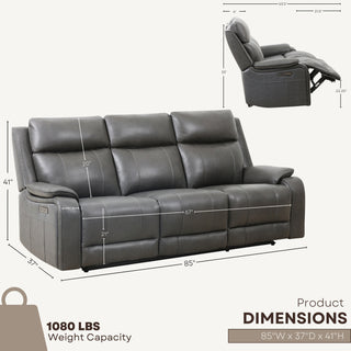 Canapé inclinable électrique Brindle - Anthracite