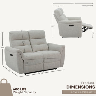 Cain Power Reclining Loveseat