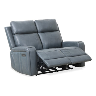 Cavron Power Reclining Loveseat - Blue