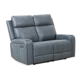 Cavron Power Reclining Loveseat - Blue