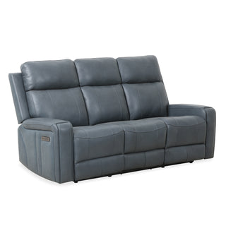 Cavron Power Reclining Sofa - Blue