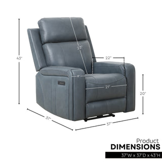 Fauteuil inclinable électrique Cavron - Bleu