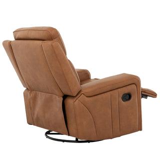 Cavron Glider Swivel Recliner - Cognac