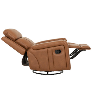 Cavron Glider Swivel Recliner - Cognac