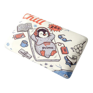 Chill Penguin Pillow - Orange