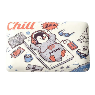 Chill Penguin Pillow - Orange
