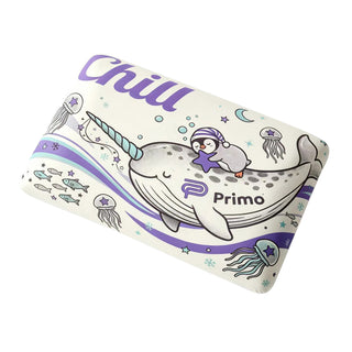 Chill Penguin Pillow - Purple