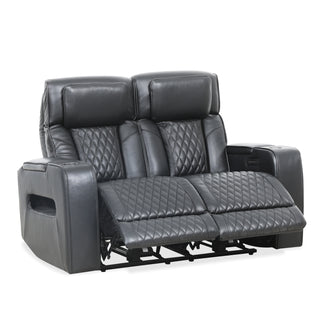 Colton Power Reclining Loveseat - Black