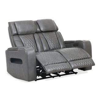 Colton Power Reclining Loveseat - Charcoal