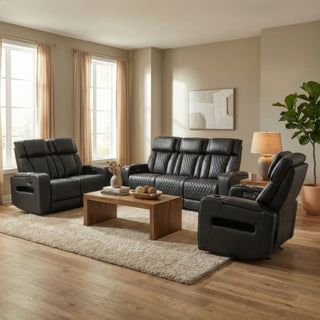 Colton Power Motion Loveseat - Black