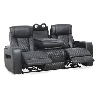 Colton Power Reclining Sofa - Black