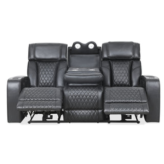 Colton Power Reclining Sofa - Black