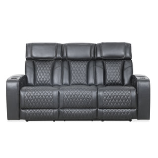 Colton Power Reclining Sofa - Black