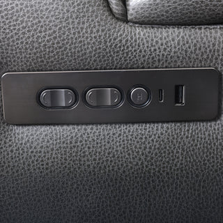 Colton Power Reclining Loveseat - Charcoal